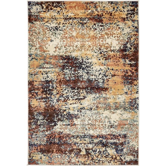 Rug Unique Loom Mystic Peach Rectangular 4' 0 x 6' 0