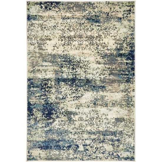 Rug Unique Loom Mystic Gray Rectangular 4' 0 x 6' 0