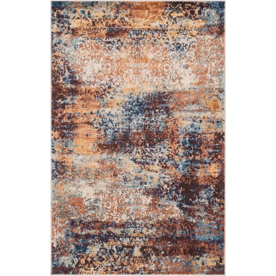 Rug Unique Loom Mystic Peach Rectangular 5' 0 x 8' 0