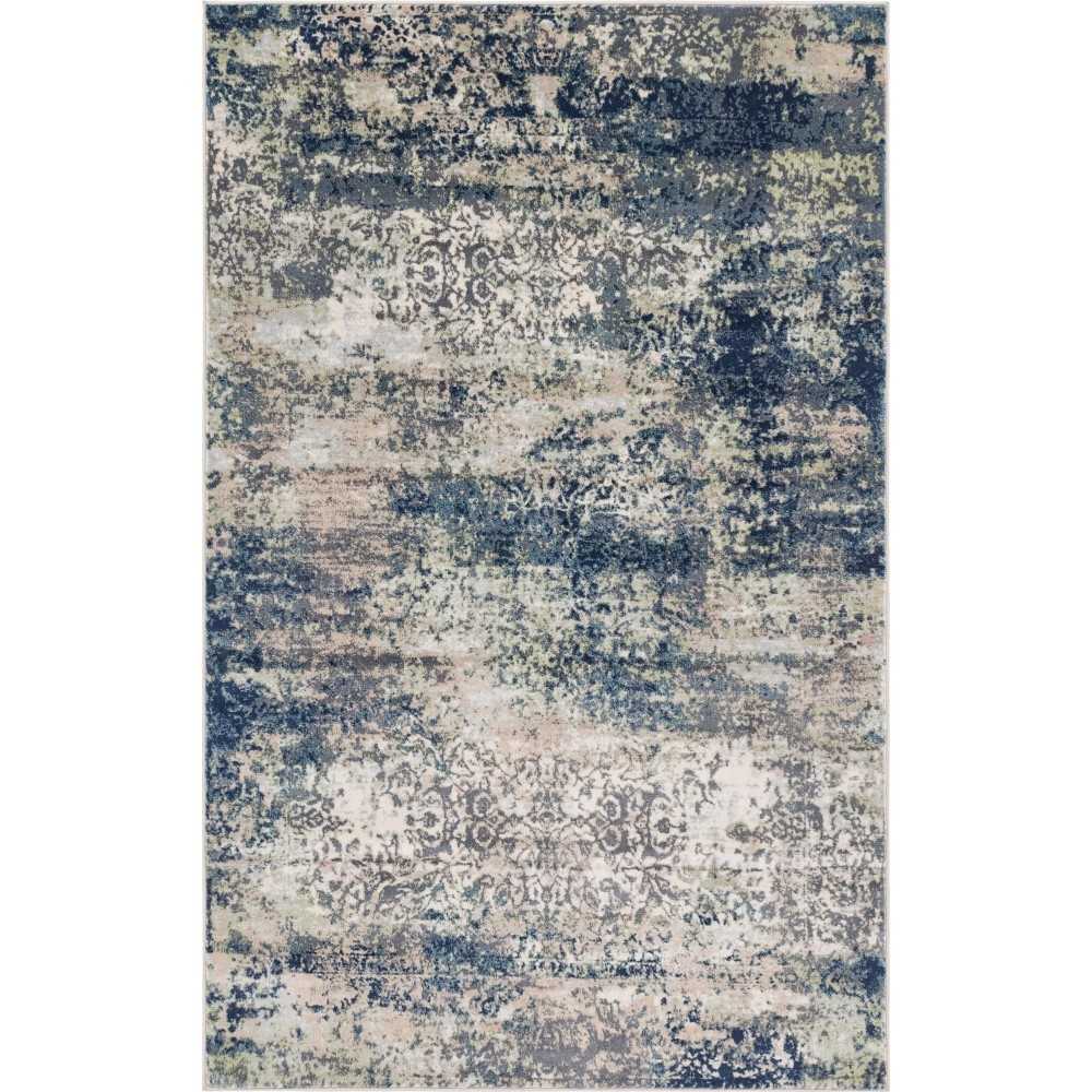 Rug Unique Loom Mystic Gray Rectangular 5' 0 x 8' 0