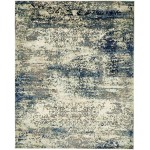 Rug Unique Loom Mystic Gray Rectangular 8' 0 x 10' 0