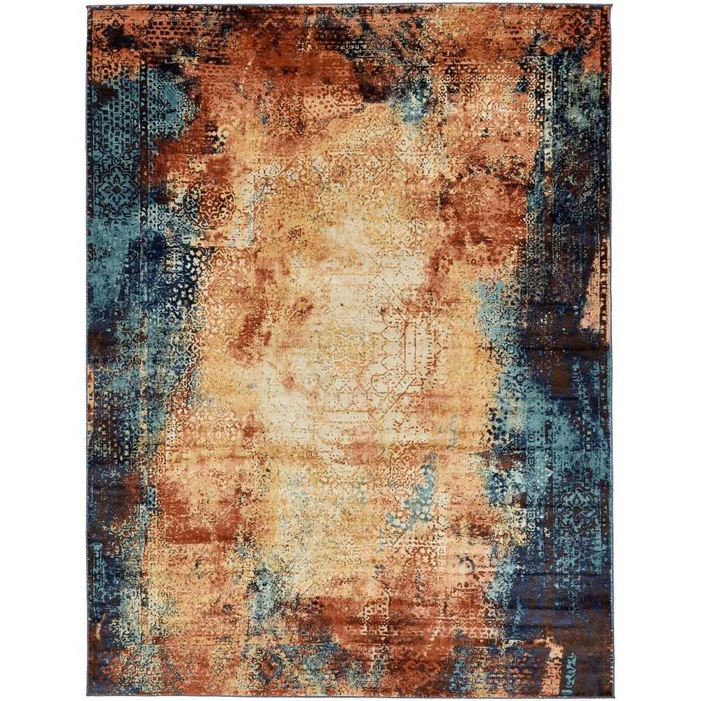 Rug Unique Loom Mystic Peach Rectangular 9' 0 x 12' 0