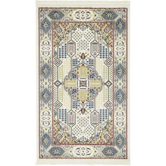 Rug Unique Loom Narenj Ivory Rectangular 3' 0 x 5' 0