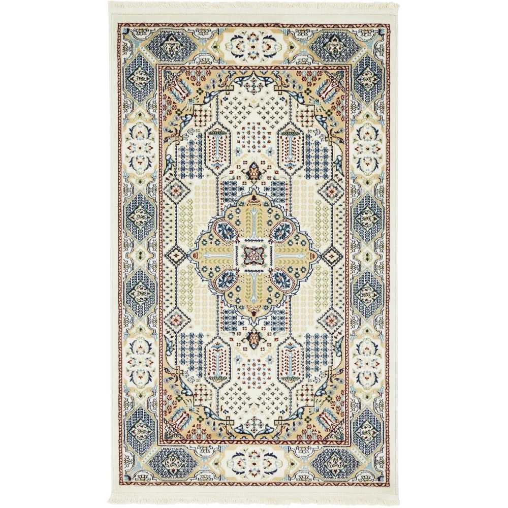 Rug Unique Loom Narenj Ivory Rectangular 3' 0 x 5' 0