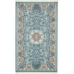 Rug Unique Loom Narenj Blue Rectangular 3' 0 x 5' 0