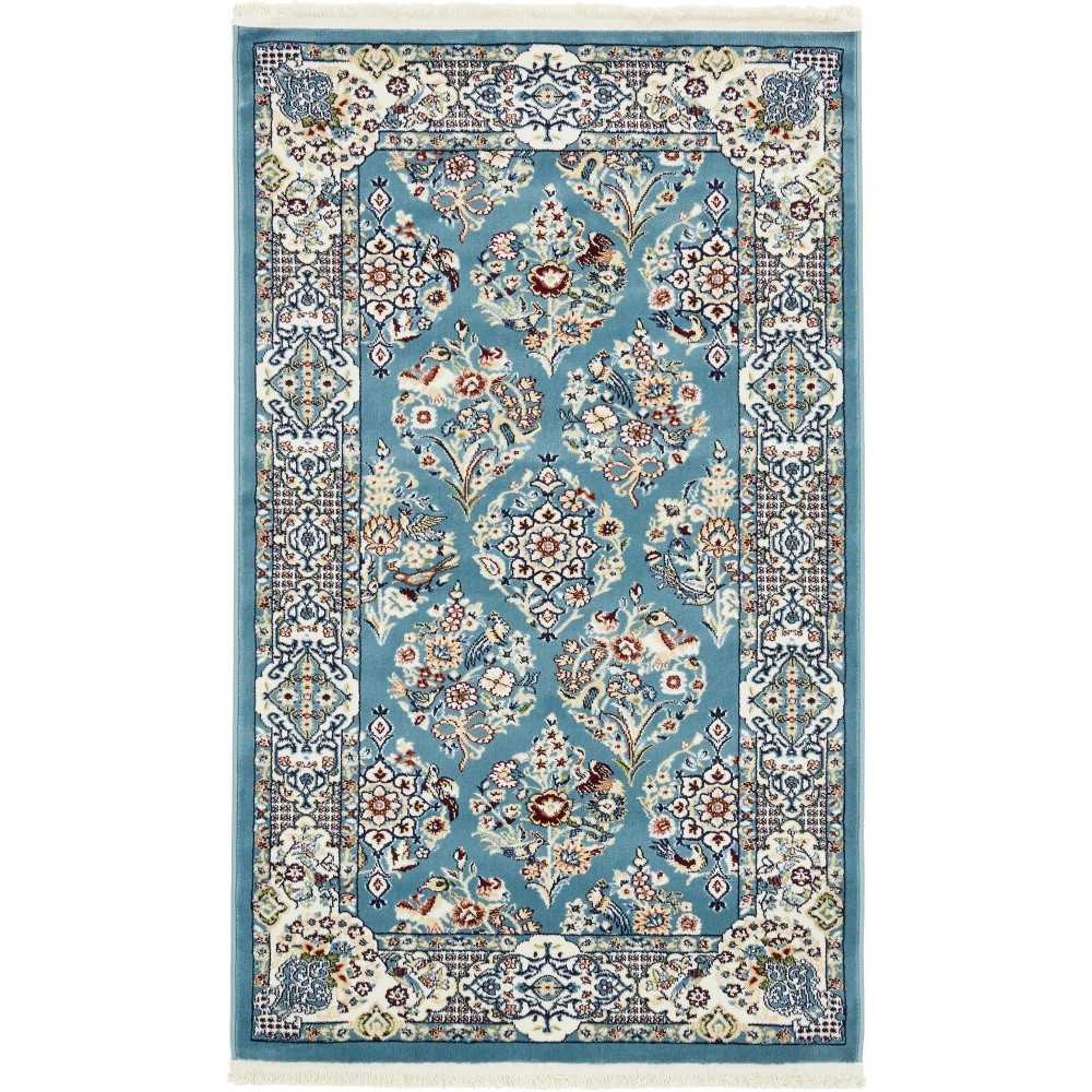 Rug Unique Loom Narenj Blue Rectangular 3' 0 x 5' 0