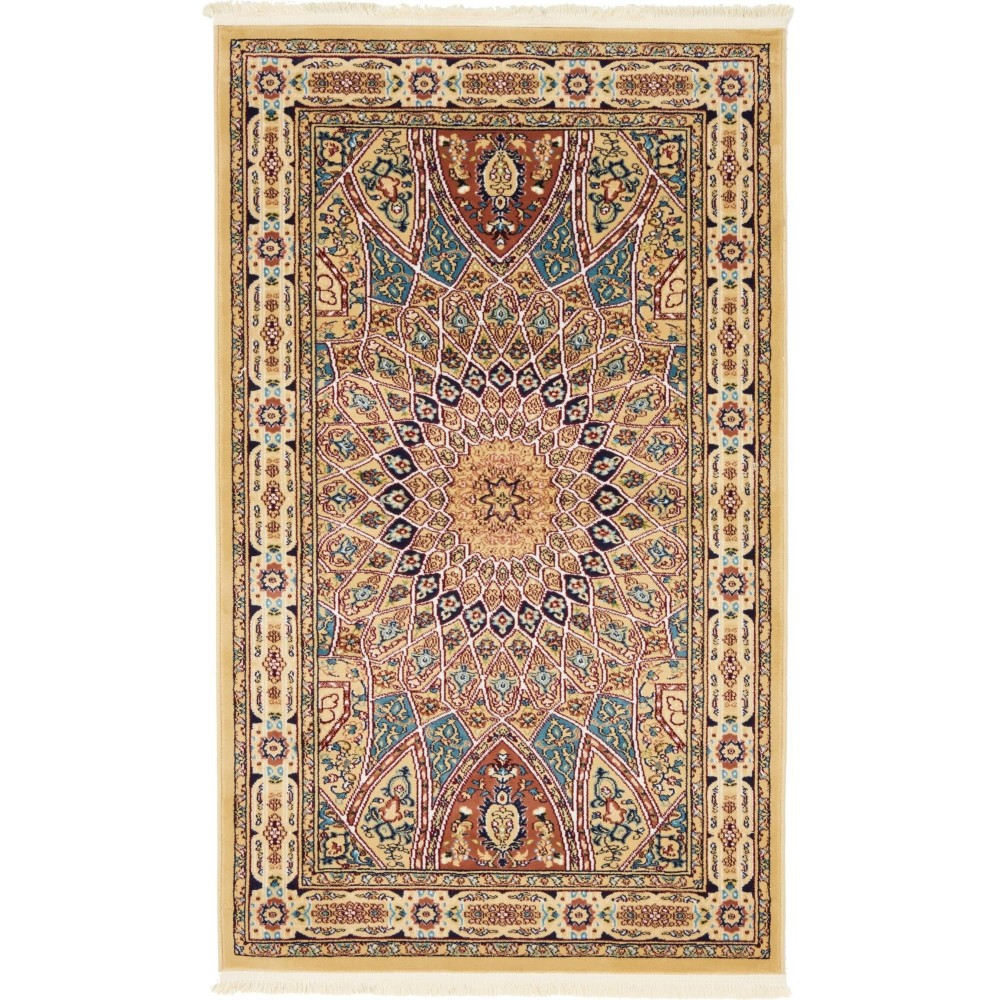 Rug Unique Loom Narenj Tan Rectangular 3' 0 x 5' 0 Rug Unique Loom Narenj Tan Rectangular 3' 0 x 5' 0