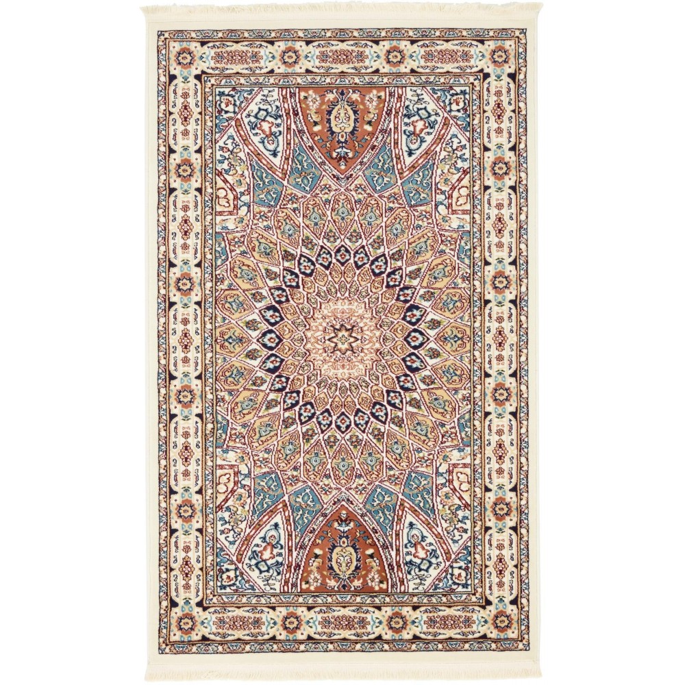 Rug Unique Loom Narenj Ivory Rectangular 3' 0 x 5' 0 Rug Unique Loom Narenj Ivory Rectangular 3' 0 x 5' 0