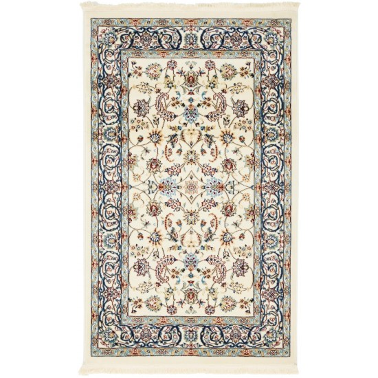 Rug Unique Loom Narenj Ivory Rectangular 3' 0 x 5' 0