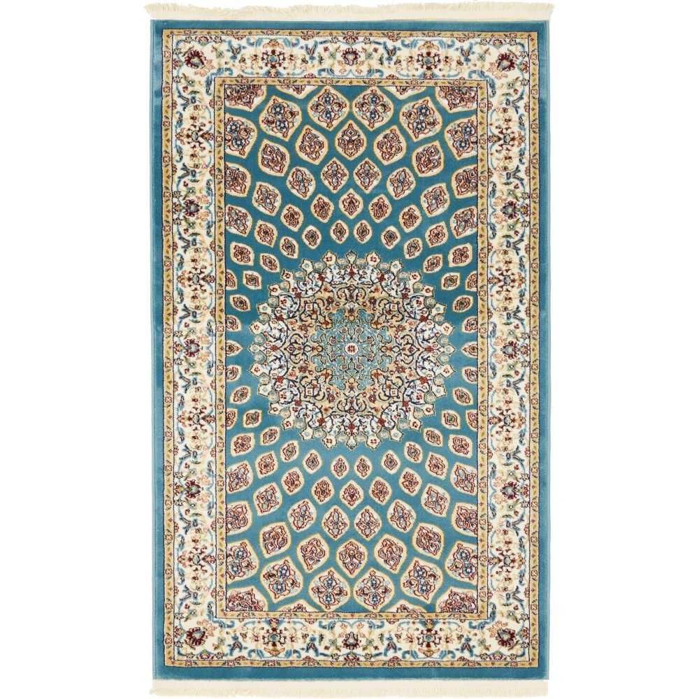 Rug Unique Loom Narenj Blue Rectangular 3' 0 x 5' 0 Rug Unique Loom Narenj Blue Rectangular 3' 0 x 5' 0