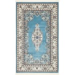 Rug Unique Loom Narenj Blue Rectangular 3' 0 x 5' 0