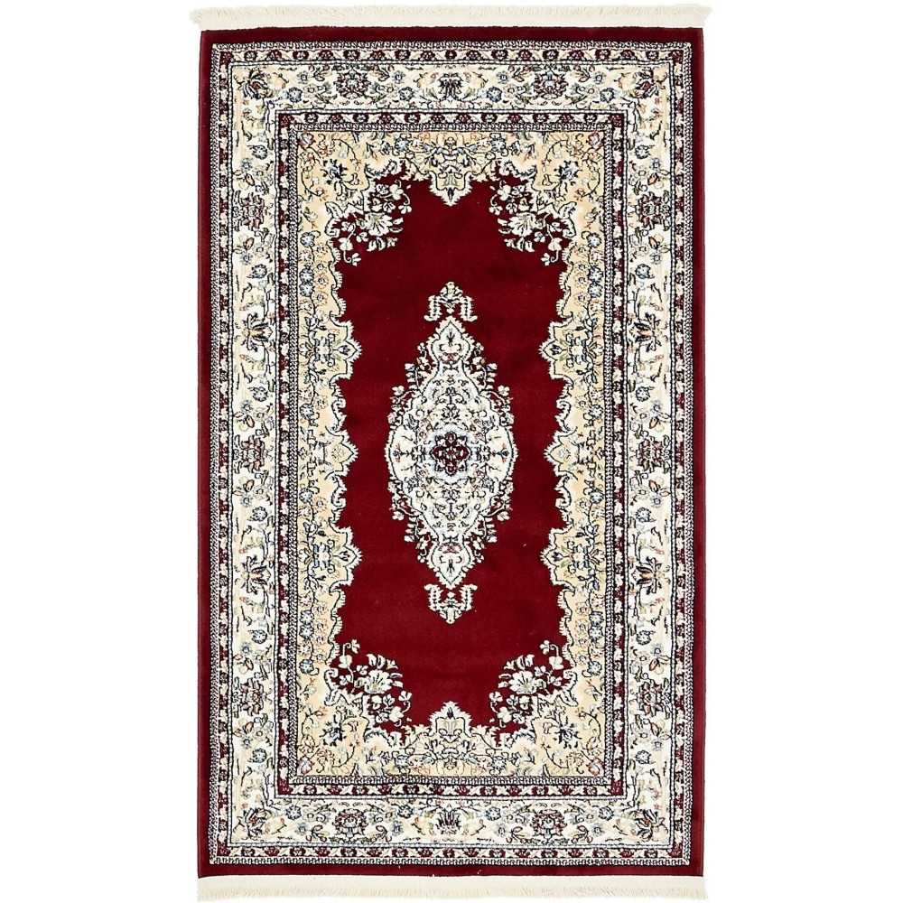 Rug Unique Loom Narenj Burgundy Rectangular 3' 0 x 5' 0