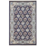 Rug Unique Loom Narenj Navy Blue Rectangular 5' 0 x 8' 0