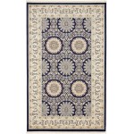 Rug Unique Loom Narenj Navy Blue Rectangular 5' 0 x 8' 0