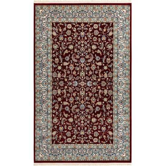 Rug Unique Loom Narenj Burgundy Rectangular 5' 0 x 8' 0