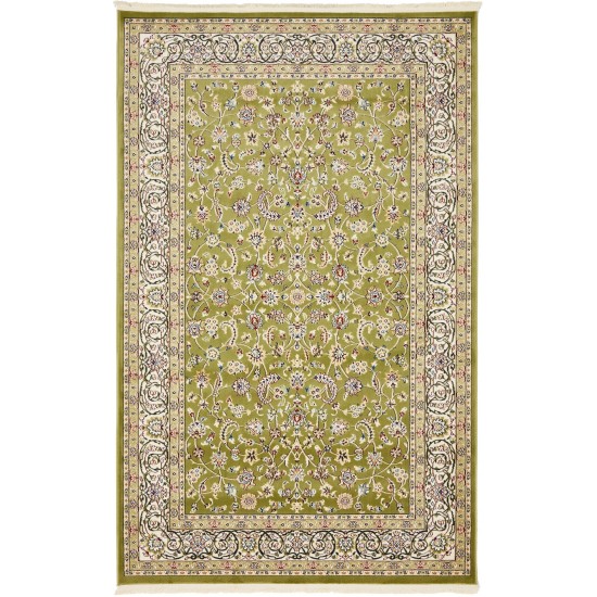 Rug Unique Loom Narenj Green Rectangular 5' 0 x 8' 0