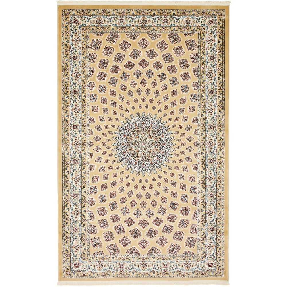 Rug Unique Loom Narenj Tan Rectangular 5' 0 x 8' 0