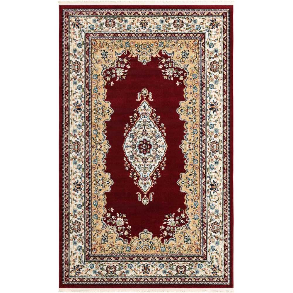 Rug Unique Loom Narenj Burgundy Rectangular 5' 0 x 8' 0 Rug Unique Loom Narenj Burgundy Rectangular 5' 0 x 8' 0