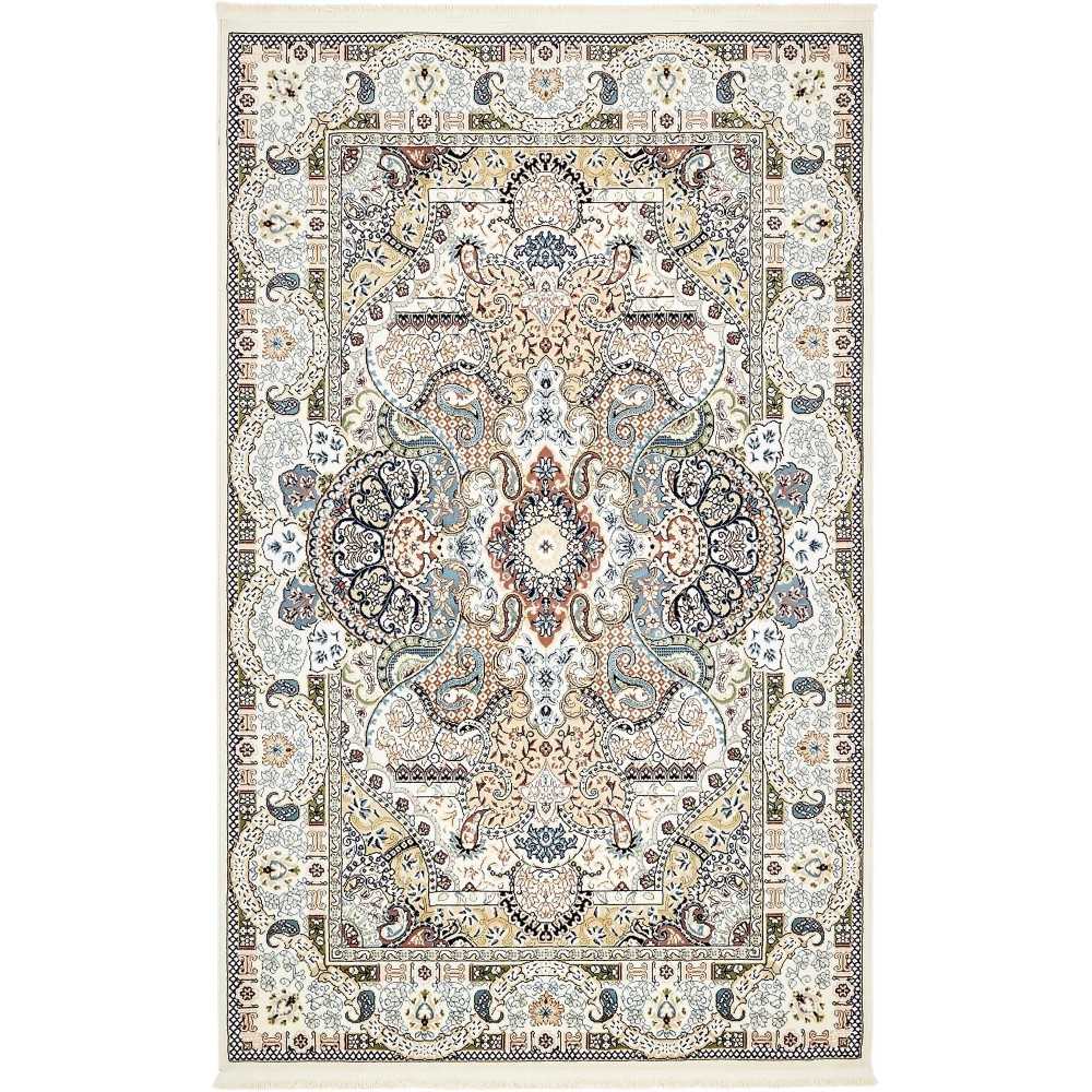 Rug Unique Loom Narenj Ivory Rectangular 5' 0 x 8' 0 Rug Unique Loom Narenj Ivory Rectangular 5' 0 x 8' 0