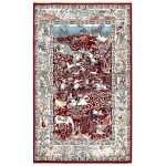 Rug Unique Loom Narenj Burgundy Rectangular 5' 0 x 8' 0