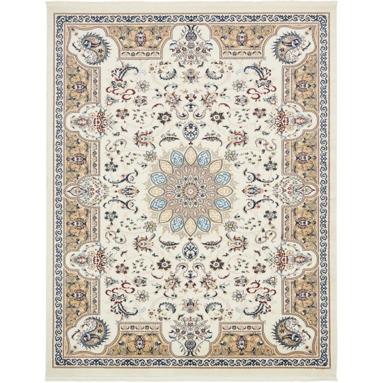 Rug Unique Loom Narenj Ivory Rectangular 8' 0 x 10' 0