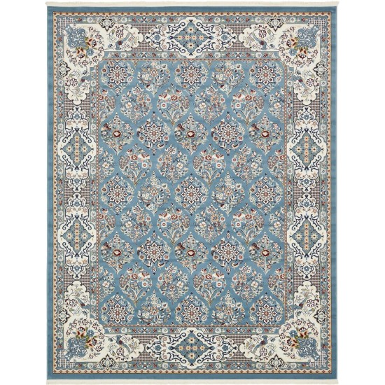 Rug Unique Loom Narenj Blue Rectangular 8' 0 x 10' 0