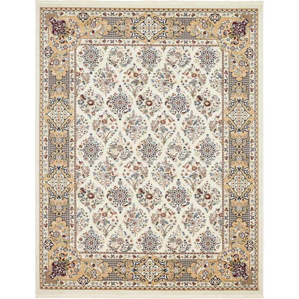 Rug Unique Loom Narenj Ivory Rectangular 8' 0 x 10' 0