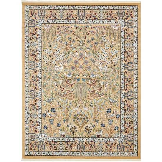 Rug Unique Loom Narenj Beige Rectangular 8' 0 x 10' 0