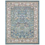 Rug Unique Loom Narenj Blue Rectangular 8' 0 x 10' 0