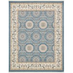 Rug Unique Loom Narenj Blue Rectangular 8' 0 x 10' 0