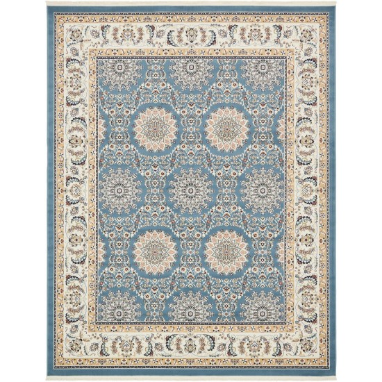 Rug Unique Loom Narenj Blue Rectangular 8' 0 x 10' 0