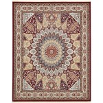 Rug Unique Loom Narenj Burgundy Rectangular 8' 0 x 10' 0