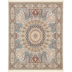 Rug Unique Loom Narenj Ivory Rectangular 8' 0 x 10' 0