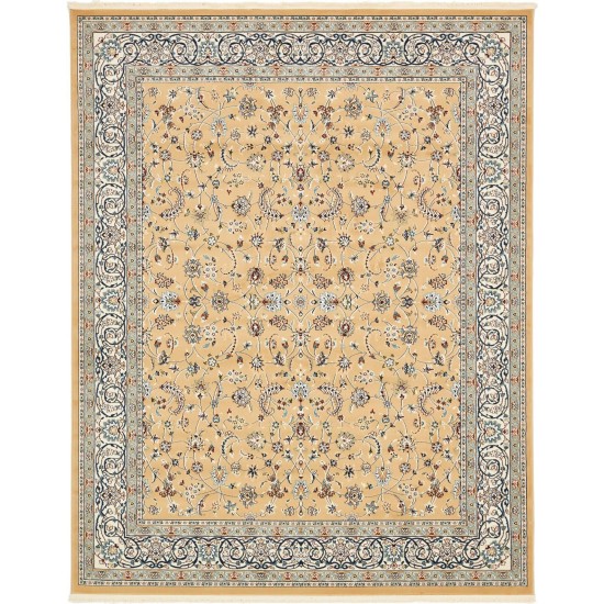 Rug Unique Loom Narenj Tan Rectangular 8' 0 x 10' 0