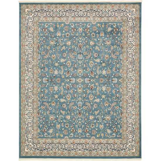 Rug Unique Loom Narenj Blue Rectangular 8' 0 x 10' 0