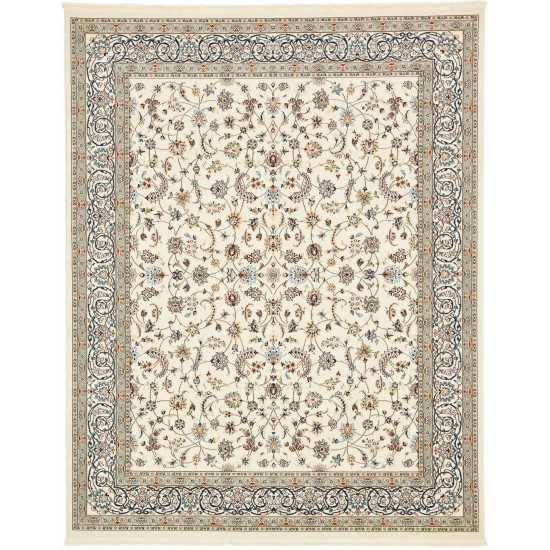 Rug Unique Loom Narenj Ivory Rectangular 8' 0 x 10' 0