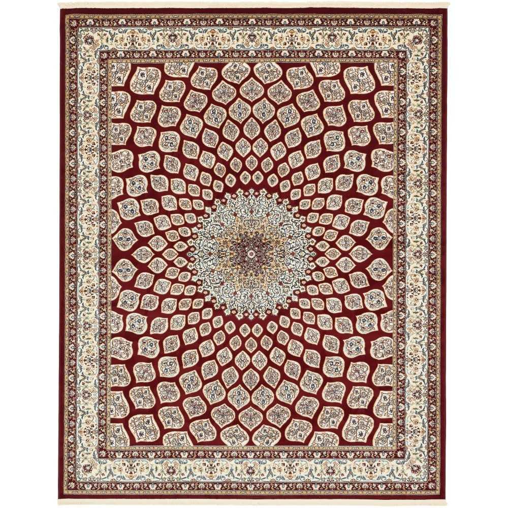 Rug Unique Loom Narenj Burgundy Rectangular 8' 0 x 10' 0 Rug Unique Loom Narenj Burgundy Rectangular 8' 0 x 10' 0