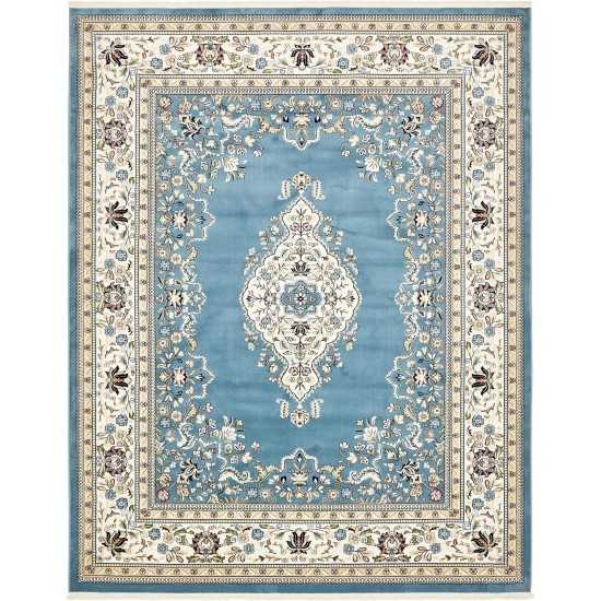 Rug Unique Loom Narenj Blue Rectangular 8' 0 x 10' 0