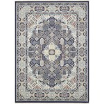 Rug Unique Loom Narenj Navy Blue Rectangular 10' 0 x 13' 0