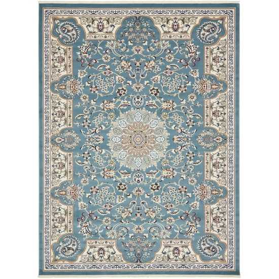 Rug Unique Loom Narenj Blue Rectangular 10' 0 x 13' 0