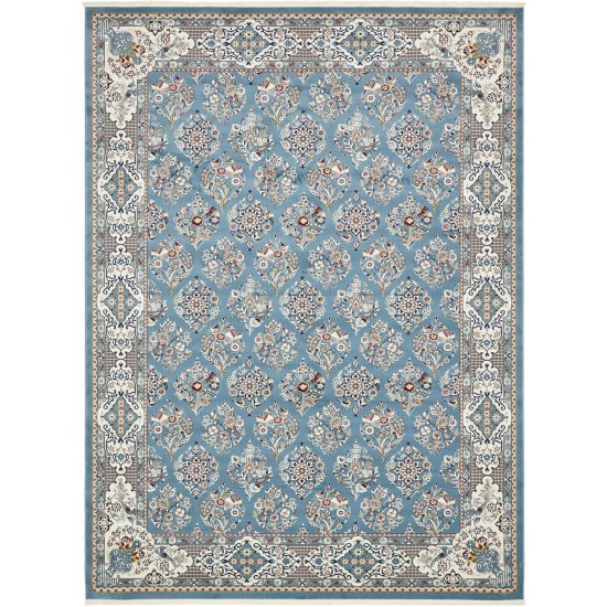 Rug Unique Loom Narenj Blue Rectangular 10' 0 x 13' 0