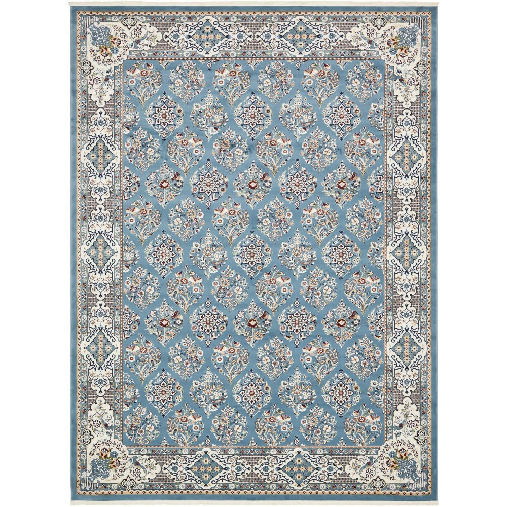 Rug Unique Loom Narenj Blue Rectangular 10' 0 x 13' 0 Rug Unique Loom Narenj Blue Rectangular 10' 0 x 13' 0