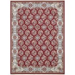 Rug Unique Loom Narenj Burgundy Rectangular 10' 0 x 13' 0