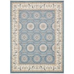 Rug Unique Loom Narenj Blue Rectangular 10' 0 x 13' 0