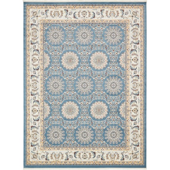 Rug Unique Loom Narenj Blue Rectangular 10' 0 x 13' 0