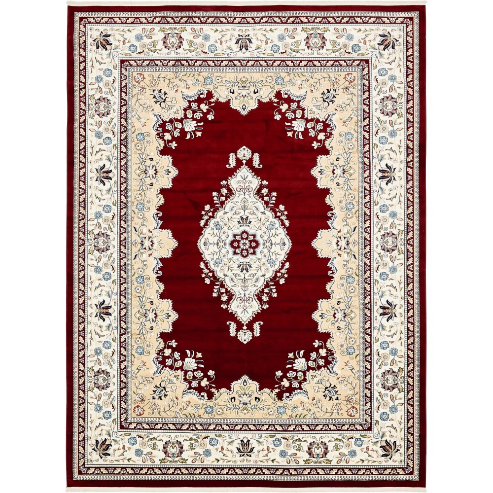 Rug Unique Loom Narenj Burgundy Rectangular 10' 0 x 13' 0 Rug Unique Loom Narenj Burgundy Rectangular 10' 0 x 13' 0
