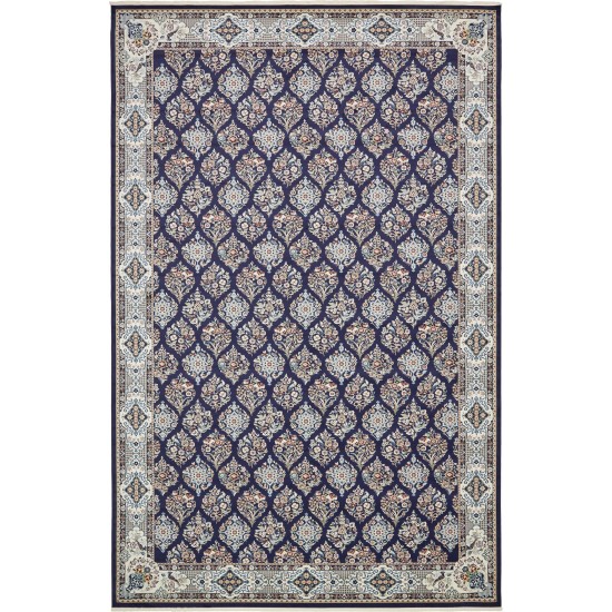 Rug Unique Loom Narenj Navy Blue Rectangular 13' 0 x 19' 8