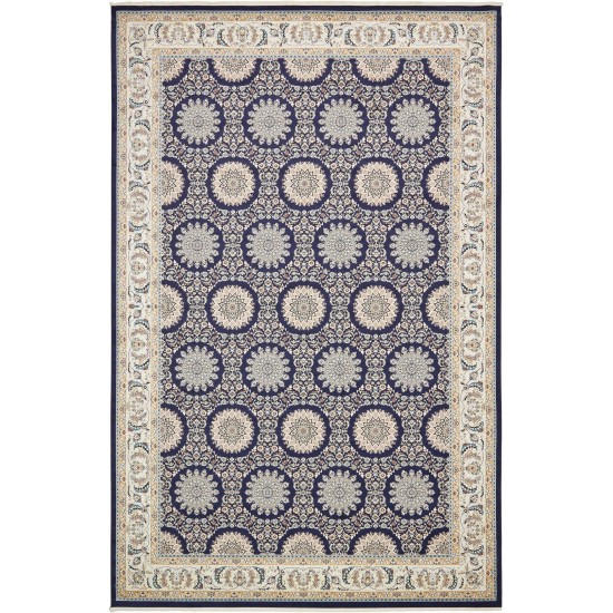 Rug Unique Loom Narenj Navy Blue Rectangular 13' 0 x 19' 8