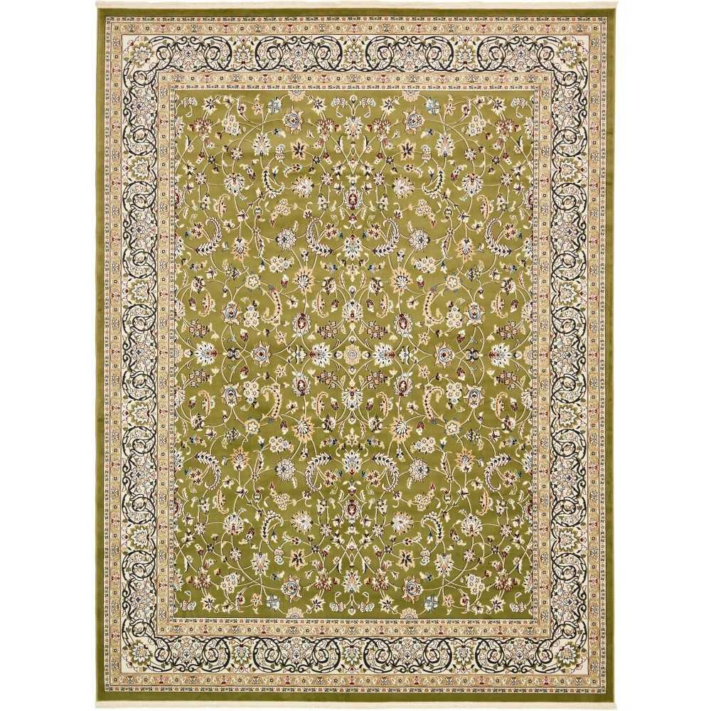 Rug Unique Loom Narenj Green Rectangular 13' 0 x 19' 8