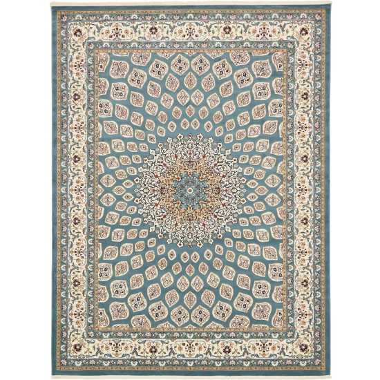 Rug Unique Loom Narenj Blue Rectangular 13' 0 x 19' 8